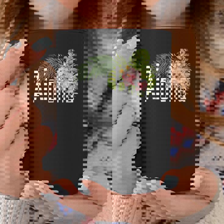 ハワイ島発アロハ フラワースピリットを感じる アロハ コーヒーマグ 面白い贈り物