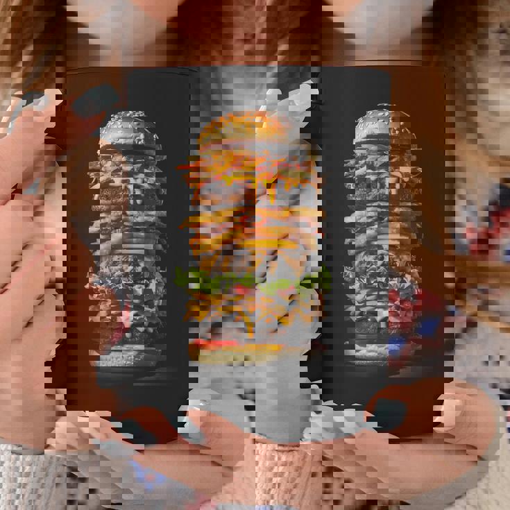 ハンバーガー チーズバーガー ファーストフード愛好家 食通 ギフト コーヒーマグ 面白い贈り物