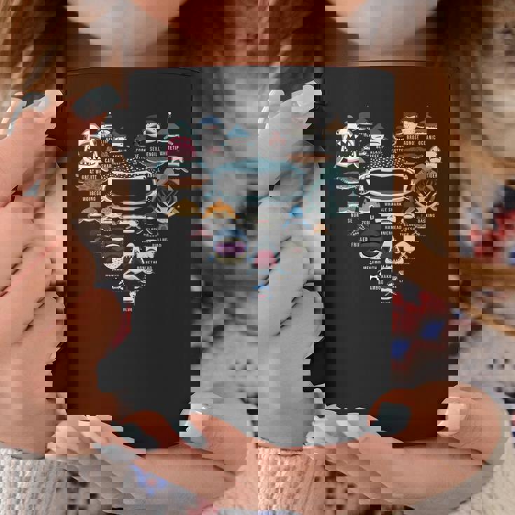 ハート ラブ サメ フェイス ファニー シャルカホリック コーヒーマグ 面白い贈り物