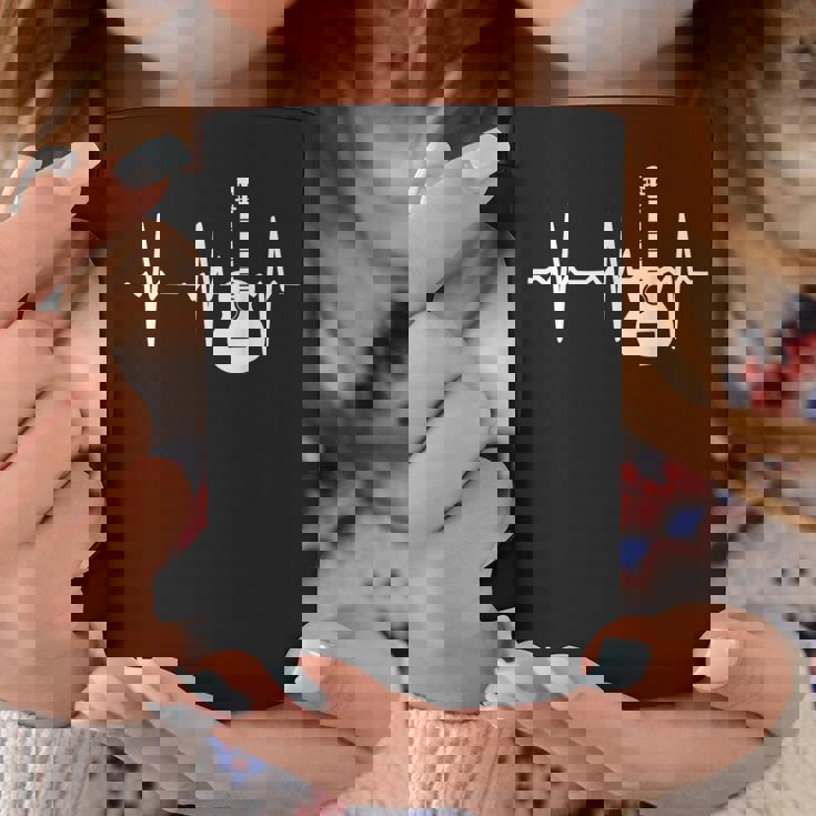 ハートビート ギター好き クラシックギター クラシック音楽 アコースティックギター ギター部 ジャズ音楽 ギター コーヒーマグ 面白い贈り物
