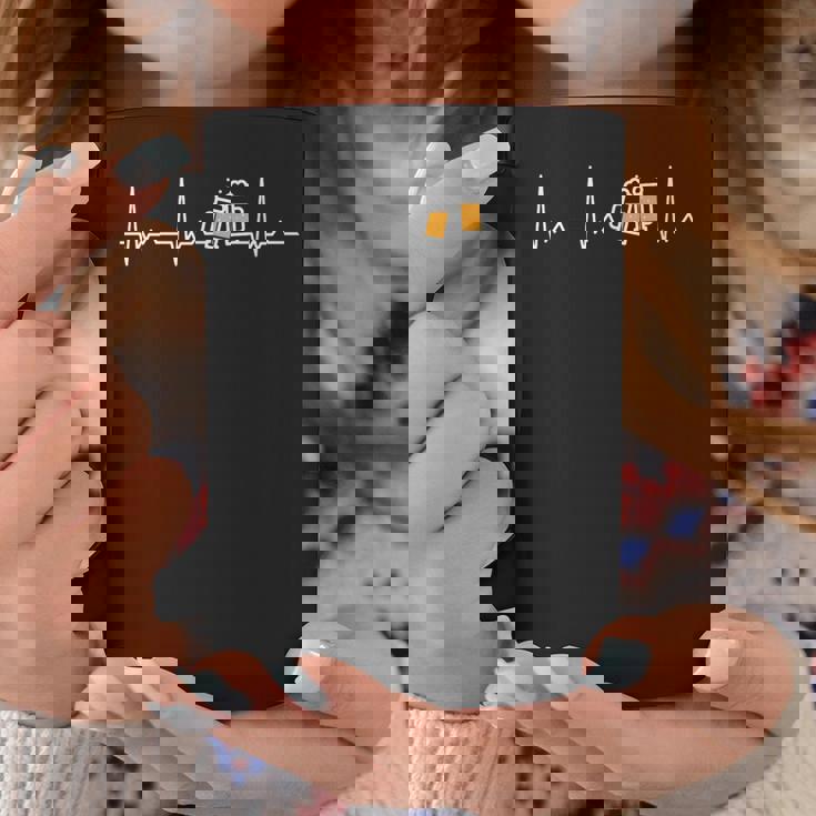 ハートビート ビール 酒好き ビール好き 飲み会好き 酒飲み ジョーク 心電図 コーヒーマグ 面白い贈り物