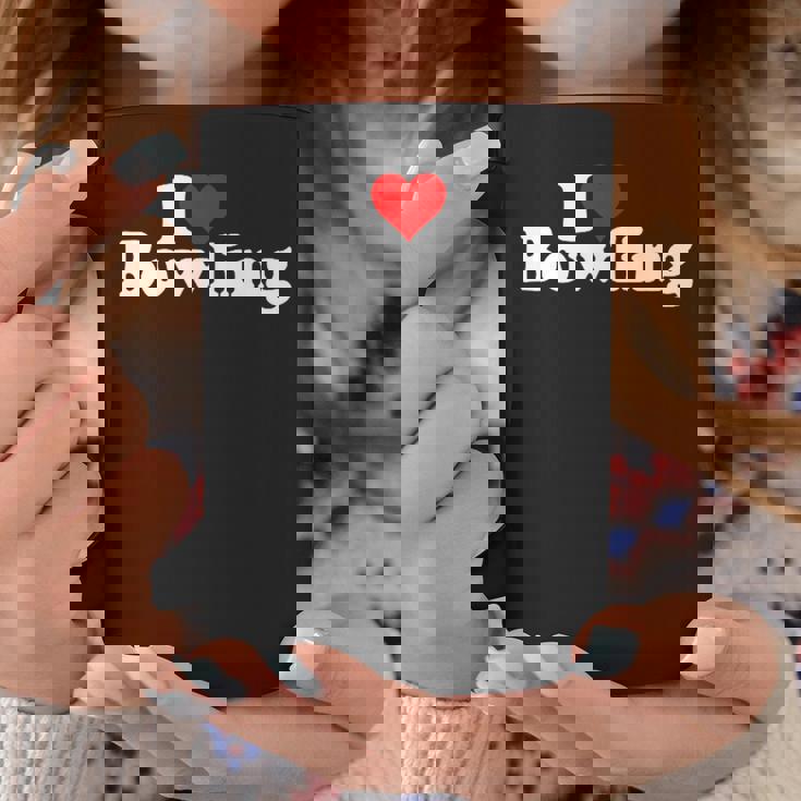 ハートボウリングが大好き コーヒーマグ 面白い贈り物