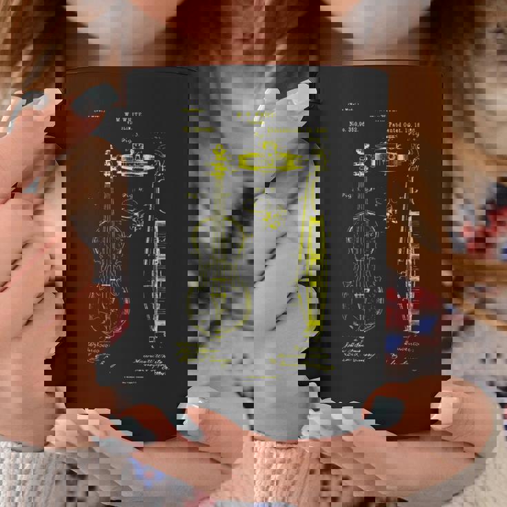 バイオリン奏者 バイオリン ビンテージ 特許 ストリング オーケストラ コーヒーマグ 面白い贈り物