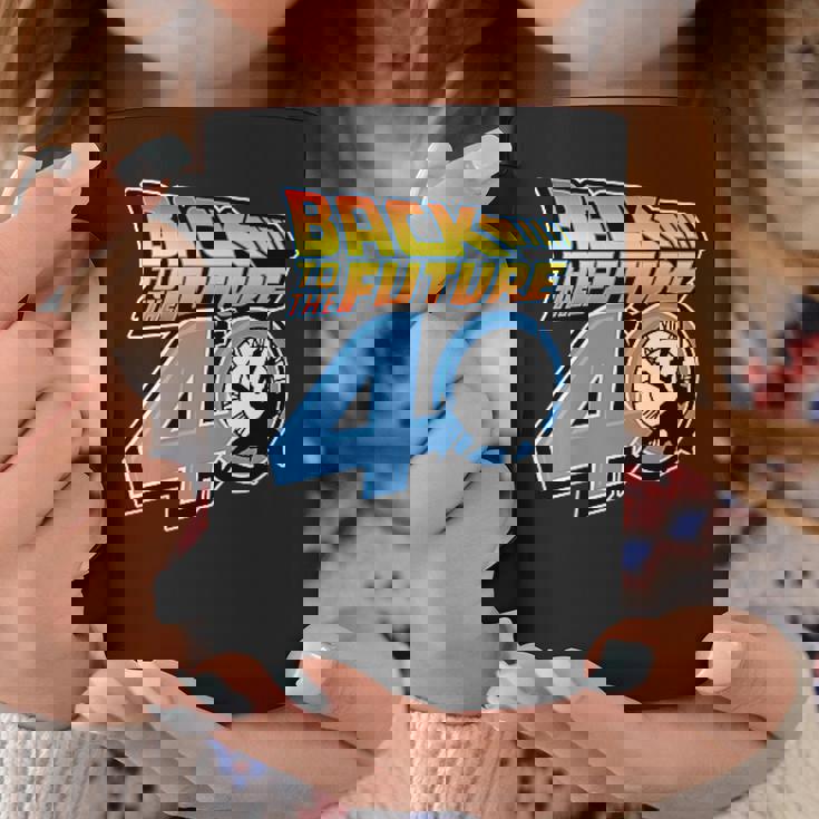 バック・トゥ・ザ・フューチャー 40周年記念ステッカー コラージュ F&B コーヒーマグ 面白い贈り物