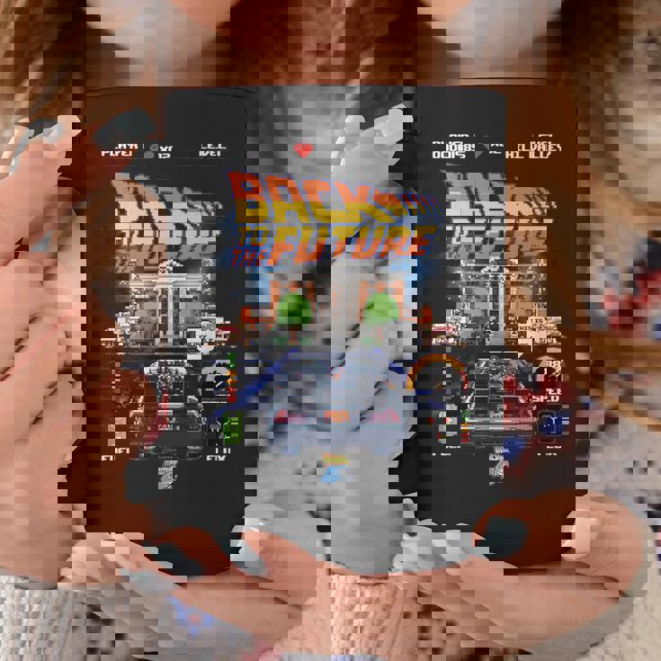 バック・トゥ・ザ・フューチャー 40周年記念ビデオゲームスタイル コーヒーマグ 面白い贈り物