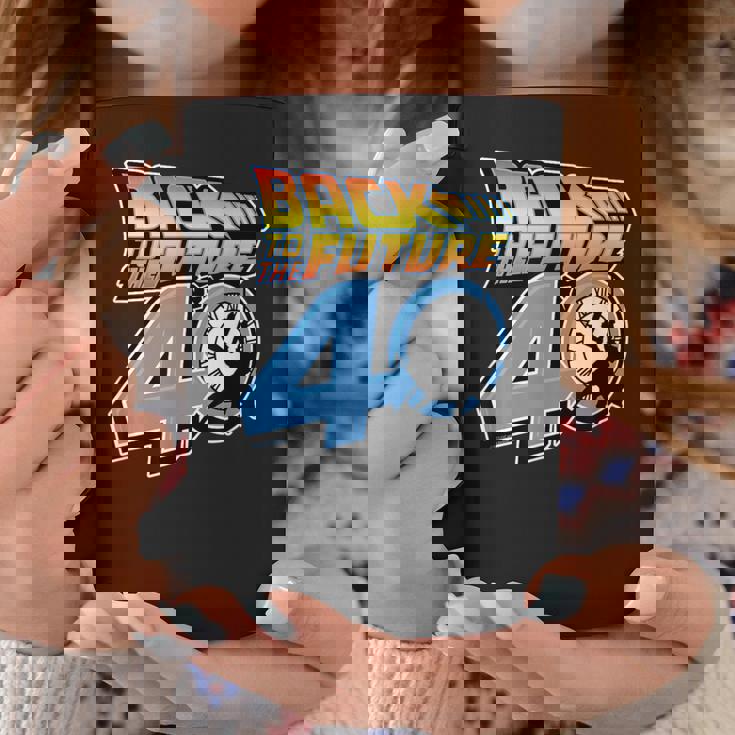 バック・トゥ・ザ・フューチャー 40周年記念時計塔ロゴ コーヒーマグ 面白い贈り物