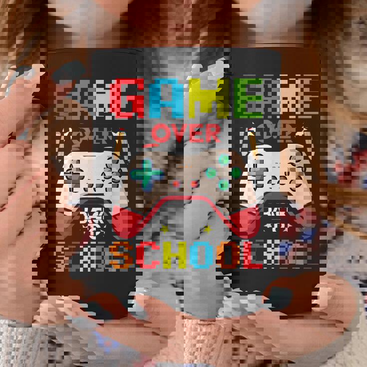 バック・トゥ・スクール-ゲームオーバーバック・トゥ・スクール コーヒーマグ 面白い贈り物