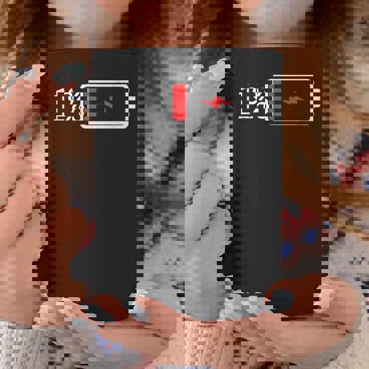 バッテリー1 – バッテリー1 I おもしろ低エネルギーパーセント コーヒーマグ 面白い贈り物