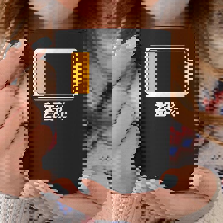 バッテリー25 残り25 バッテリーtシャツバッテリー低 コーヒーマグ 面白い贈り物