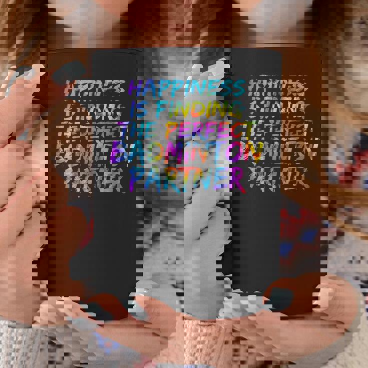 バドミントン ダブルスのパートナー選手 バドミントン チーム コーヒーマグ 面白い贈り物