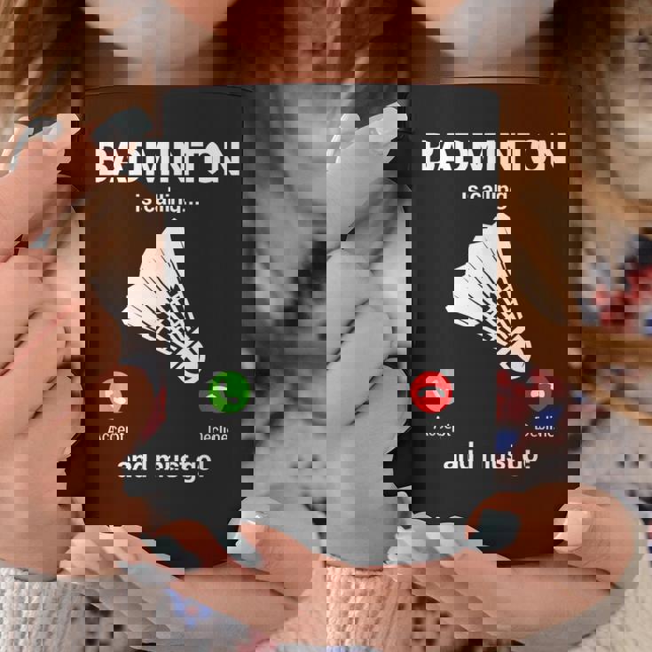 バドミントン呼び出しバドミントン愛好家面白いバドミントン選手 コーヒーマグ 面白い贈り物