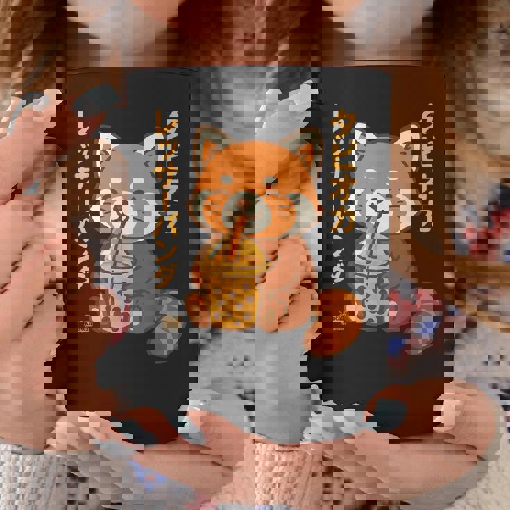 バブルティー レッサーパンダ ボバ カワイイ タピオカ アニメ かわいい コーヒーマグ 面白い贈り物