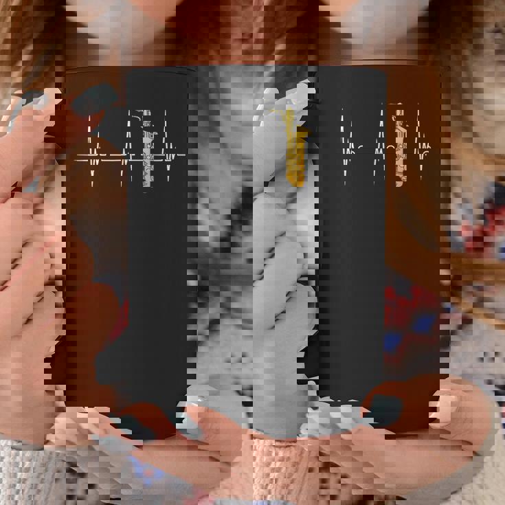 バリトンサックスハートビートekgパルスサックスサックス奏者 コーヒーマグ 面白い贈り物