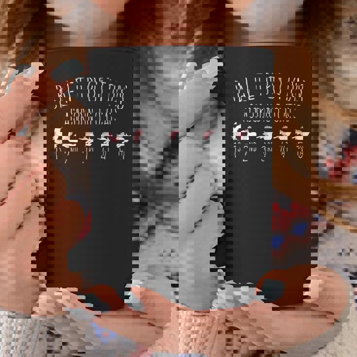 バレエダンサーギフト バレリーナ 猫による5つのポジション コーヒーマグ 面白い贈り物