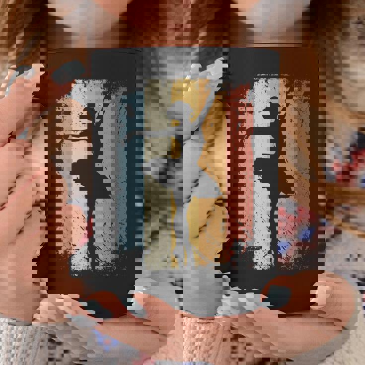 バレエダンスダンスバレリーナシューズ En Pointe ヴィンテージレトロ コーヒーマグ 面白い贈り物