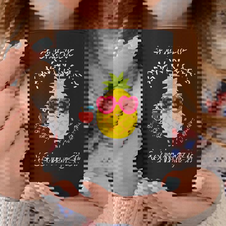 パイナップル サングラス アロハ ビーチ ハワイアン ハワイ コーヒーマグ 面白い贈り物