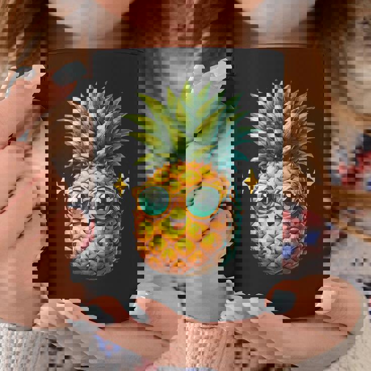 パイナップル柄 フルーツタリアン トロピカルパイナップル フルーツファン コーヒーマグ 面白い贈り物