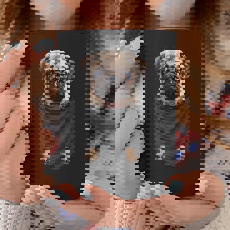 パグ 面白いtシャツ イヌ ポケット わんこ メンズ 犬好き グッズ かわいい おもしろ 面白い 服 ネタ コーヒーマグ 面白い贈り物