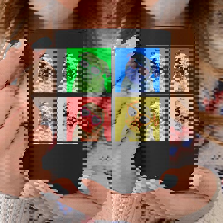 パグ 面白いtシャツ 犬 かわいい メンズ 子供 おもしろ 服 雑貨 グッズ ネタ わんこ イヌ 黒パグ コーヒーマグ 面白い贈り物