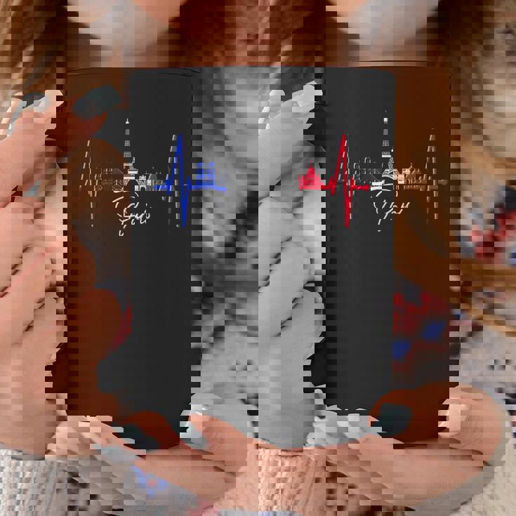 パリのスカイライン ハートビート 愛 エッフェル塔 愛 フランスi Love Paris コーヒーマグ 面白い贈り物