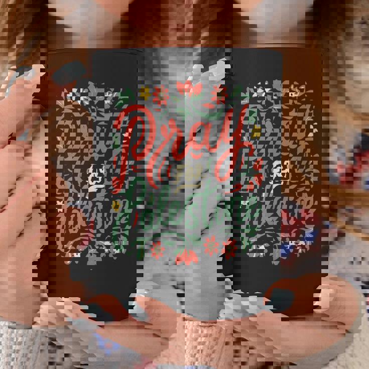 パレスチナのために祈り、戦争を止め、反戦、平和 コーヒーマグ 面白い贈り物