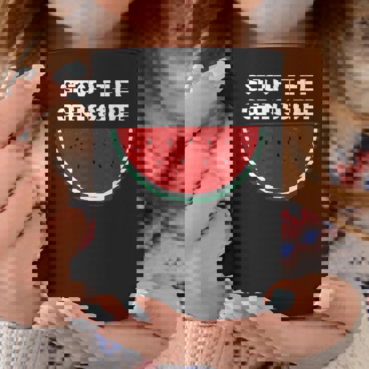 パレスチナスイカ ジェノサイドを止める コーヒーマグ 面白い贈り物