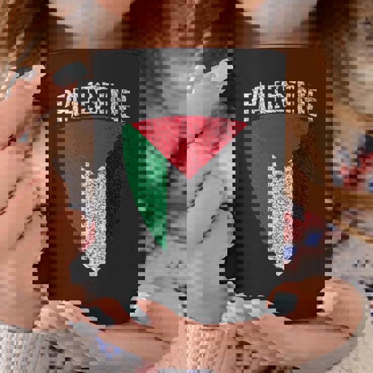 パレスチナ国旗 シールドフリー パレスチナガザ パレスチナ人 コーヒーマグ 面白い贈り物