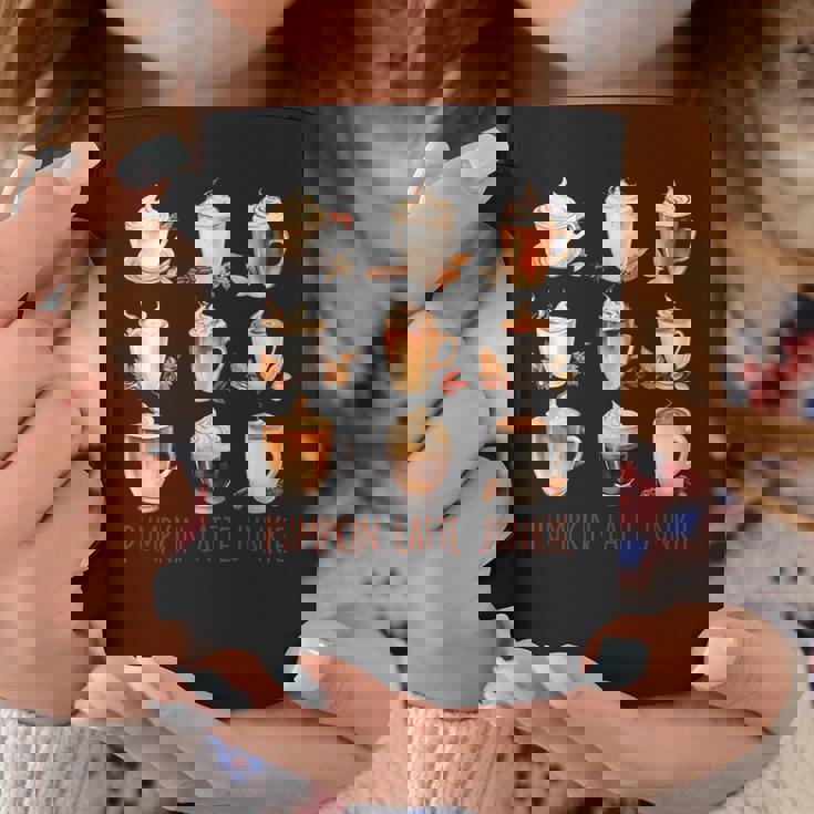 パンプキンラテ ジャンキー 秋 バイブ 秋 感謝祭 コーヒーマグ 面白い贈り物