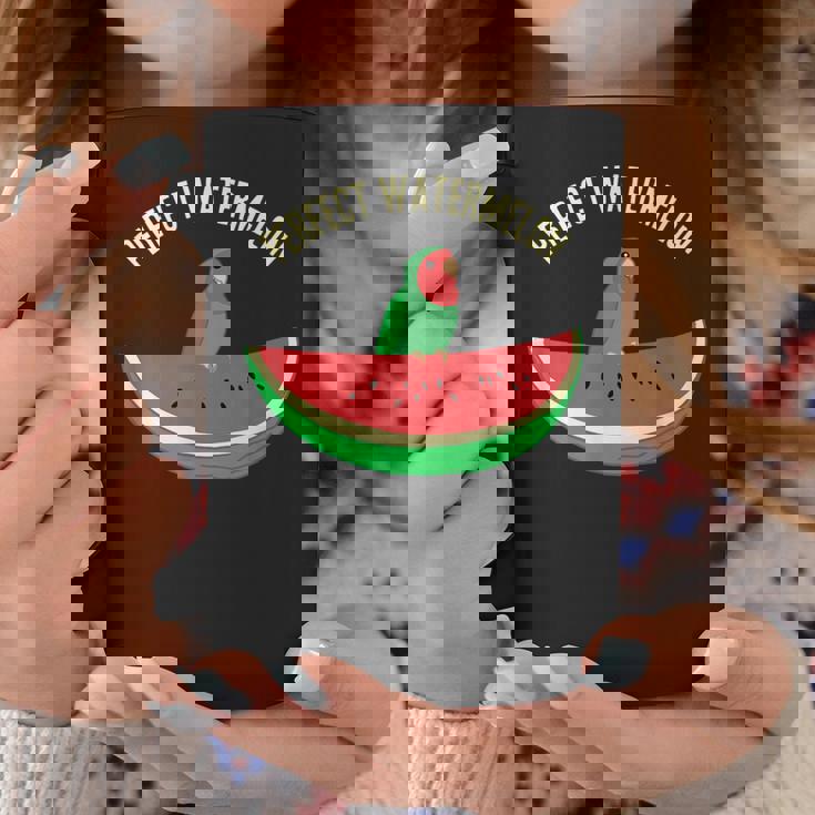 パーフェクトスイカラブバード、バーブミーム、グリーンオウムフルーツ コーヒーマグ 面白い贈り物