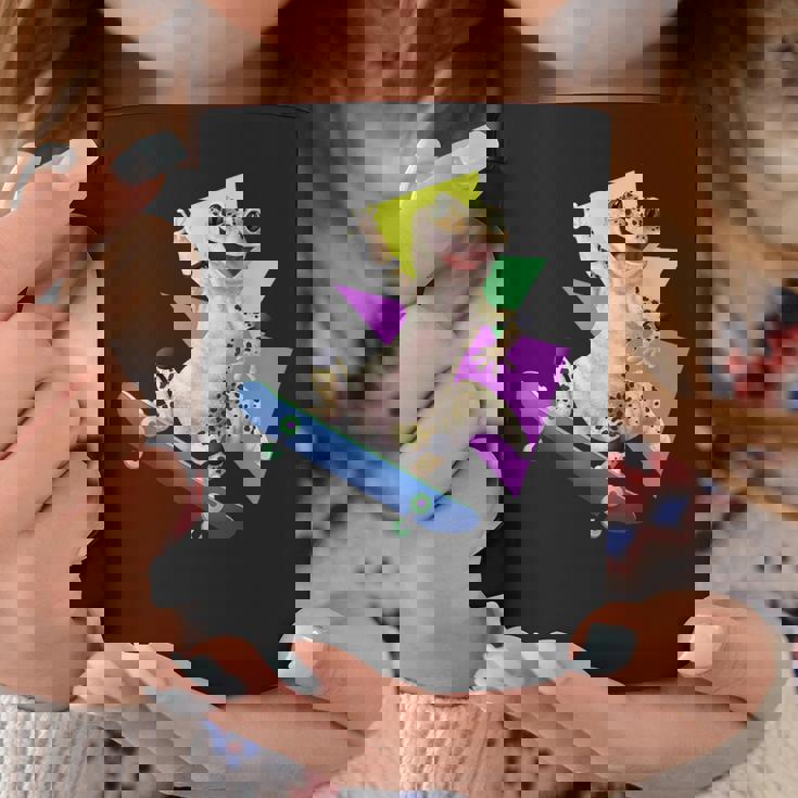 ヒョウモントカゲモドキ スケートボードのトカゲ コーヒーマグ 面白い贈り物