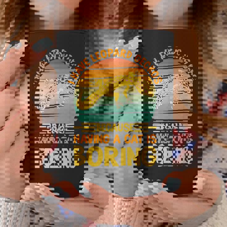 ヒョウモントカゲモドキ 爬虫類 小さな恐竜を飼っています コーヒーマグ 面白い贈り物