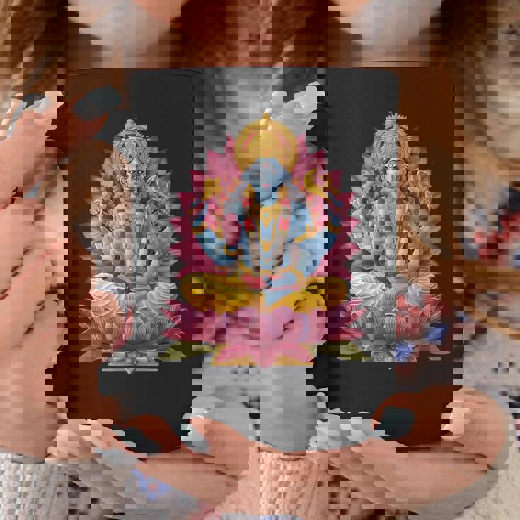 ヒンドゥー教の神ヴィシュヌ ヴィシュヌ ヒンドゥー教 守護の象徴 コーヒーマグ 面白い贈り物