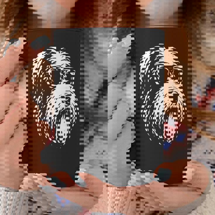 ビアデッド・コリー サングラス 犬 グラフィック デザイン コーヒーマグ 面白い贈り物