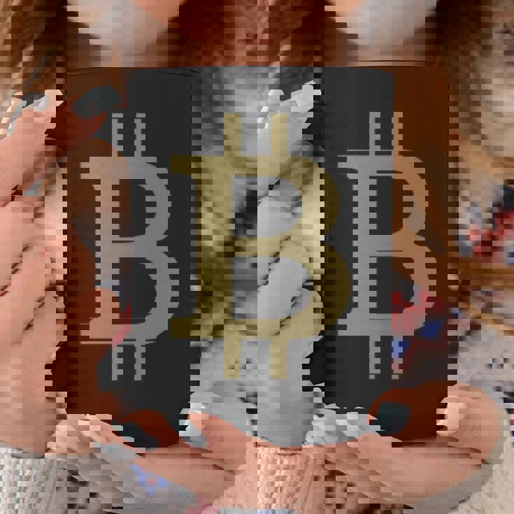 ビットコインシンボル ポケットデザイン ミニマリスト コーヒーマグ 面白い贈り物