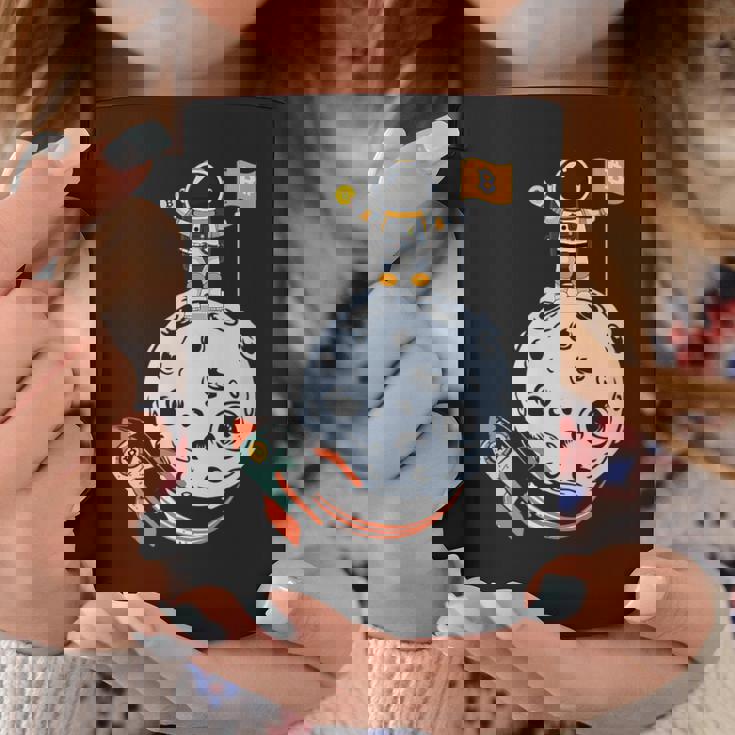 ビットコイン・ザ・ムーン・クリプト コーヒーマグ 面白い贈り物