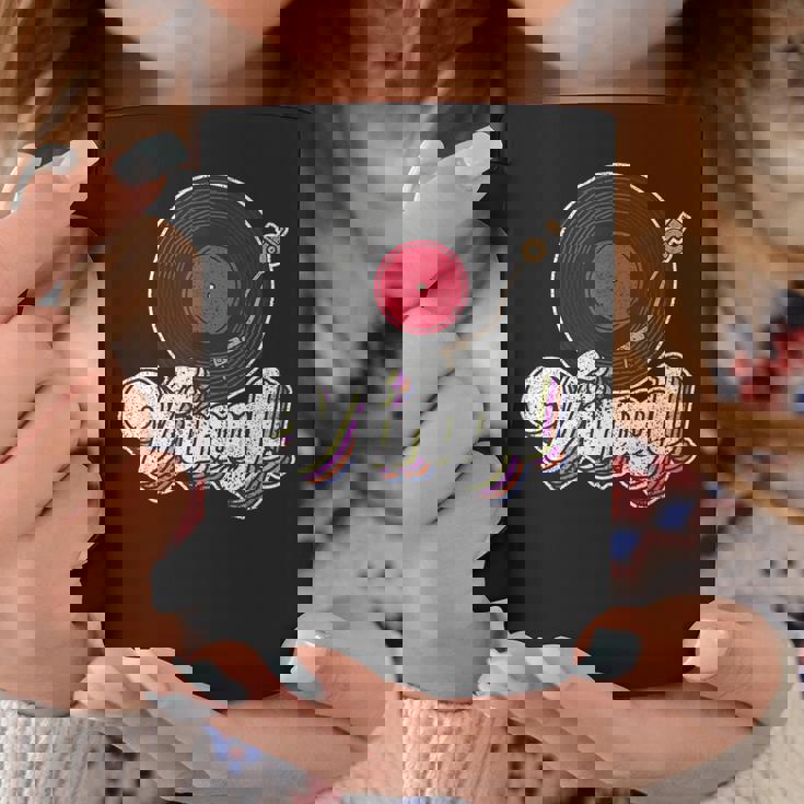 ビニールレコードプレーヤー I ターンテーブルプレーヤー I レトロ音楽 コーヒーマグ 面白い贈り物