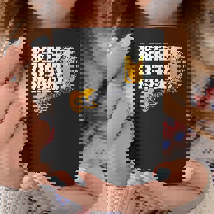 ビール ギター リピート ギター ベース ロックンロール ギタリスト向け コーヒーマグ 面白い贈り物