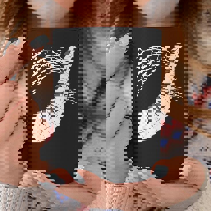 ピアノの鍵盤・音符・楽器ピアノ コーヒーマグ 面白い贈り物