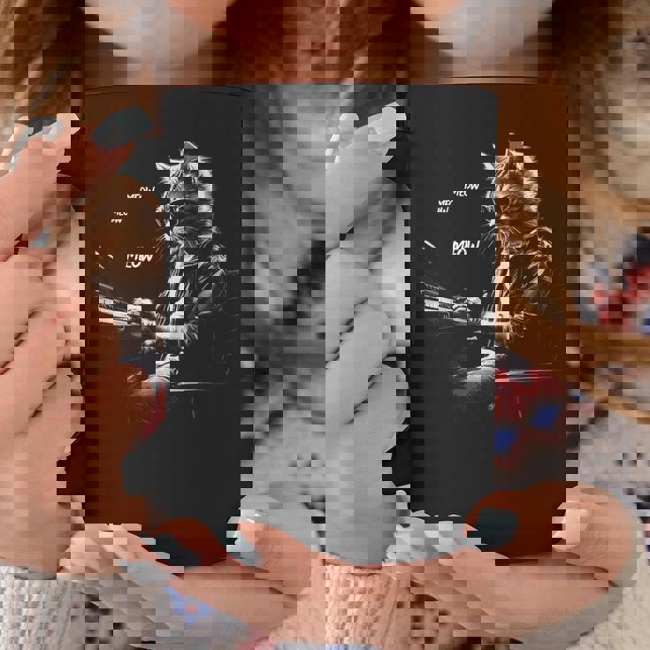 ピアノを弾くクラシック猫 鍵盤交響曲 コーヒーマグ 面白い贈り物