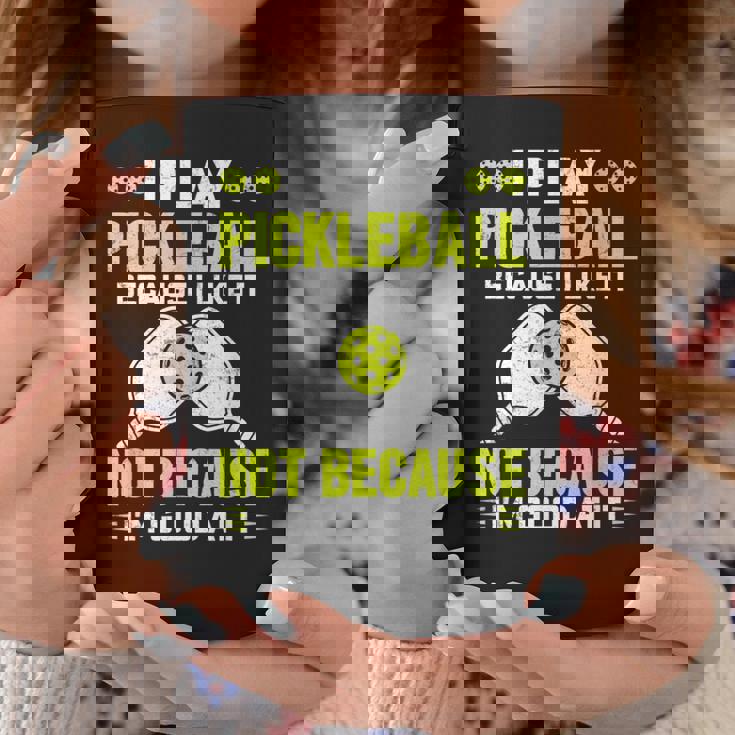 ピックルボールをするのは、自分が上手だからじゃなくて、好きだから コーヒーマグ 面白い贈り物
