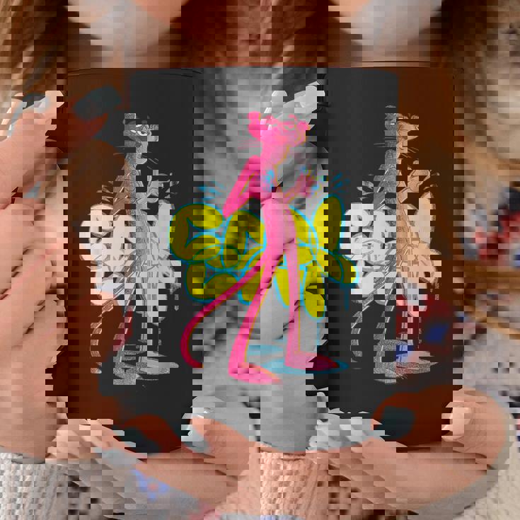 ピンクパンサー クールな猫 グラフィティ チョークアート コーヒーマグ 面白い贈り物