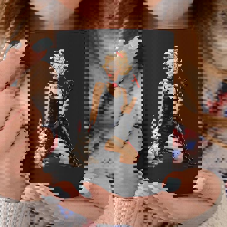 ピンナップガール ウサギ ピンナップ ヴィンテージ コーヒーマグ 面白い贈り物