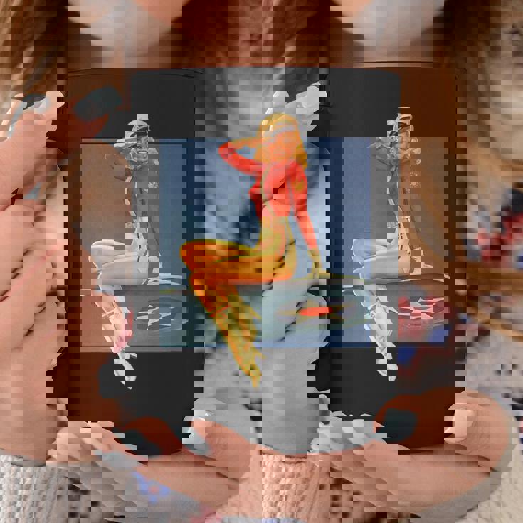 ピンナップガールww2軍空軍ポスターヴィンテージ コーヒーマグ 面白い贈り物