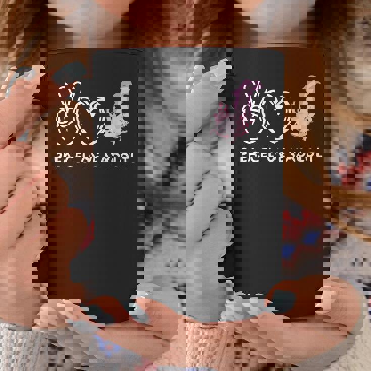 ピースラブウーパールーパールーパーレトロウーパールーパーラバー コーヒーマグ 面白い贈り物