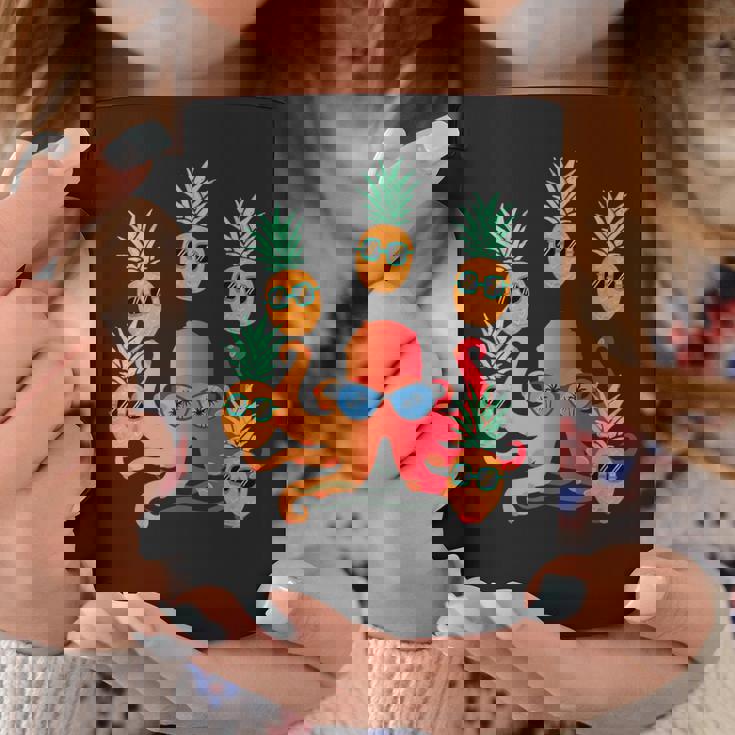 ファニー クール オレンジ タコ ジャグリング パイナップル コーヒーマグ 面白い贈り物