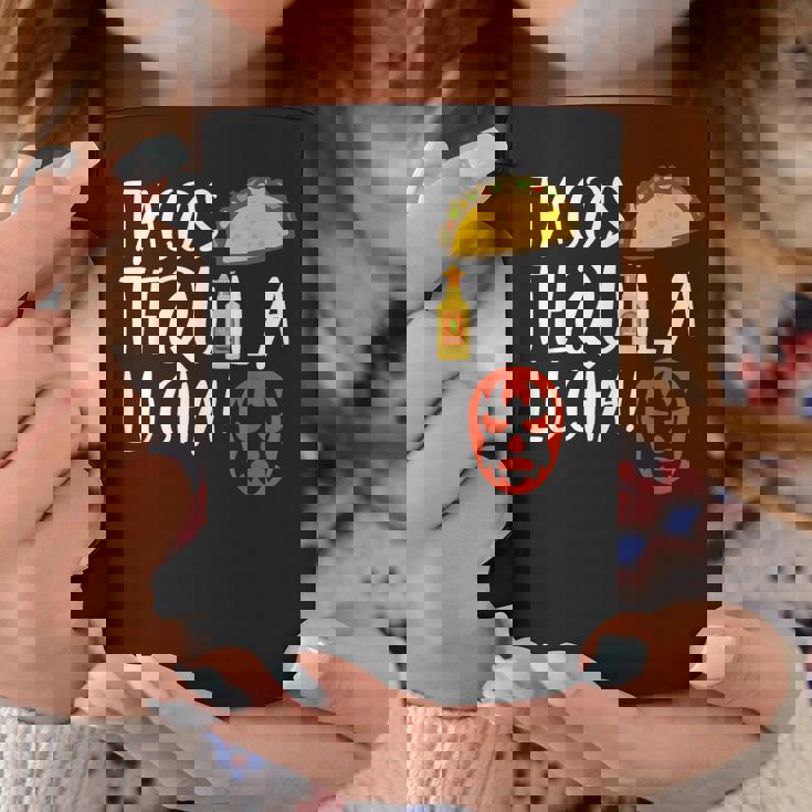 ファニー ルチャリブレ タコス テキーラ ルチャドールとファンへのギフト コーヒーマグ 面白い贈り物