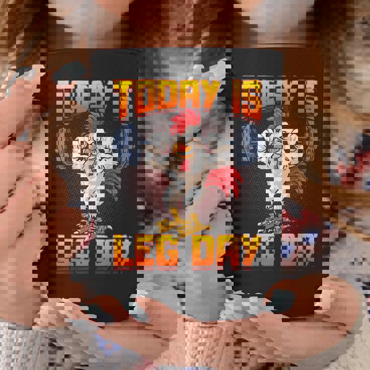 ファニーレッグデイチキンレッグスクワットジム コーヒーマグ 面白い贈り物