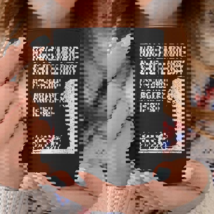 ファニーロッククライマーギフト 男女兼用 クールなゾンビクライミングに コーヒーマグ 面白い贈り物