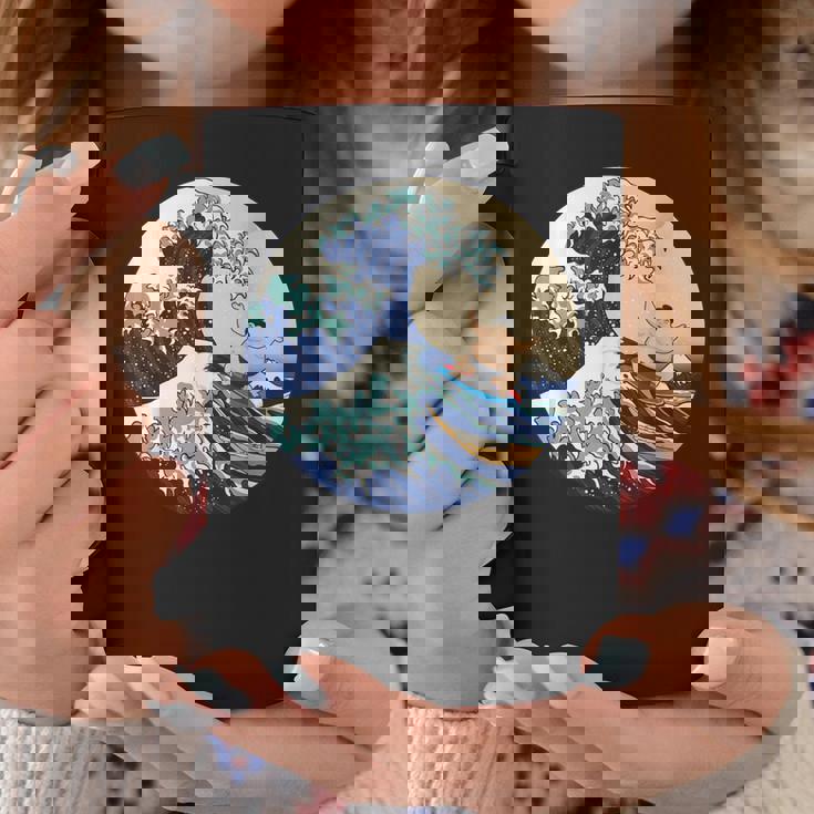 ファンシー 神奈川 大波 相撲 サーフィン パロディ コーヒーマグ 面白い贈り物