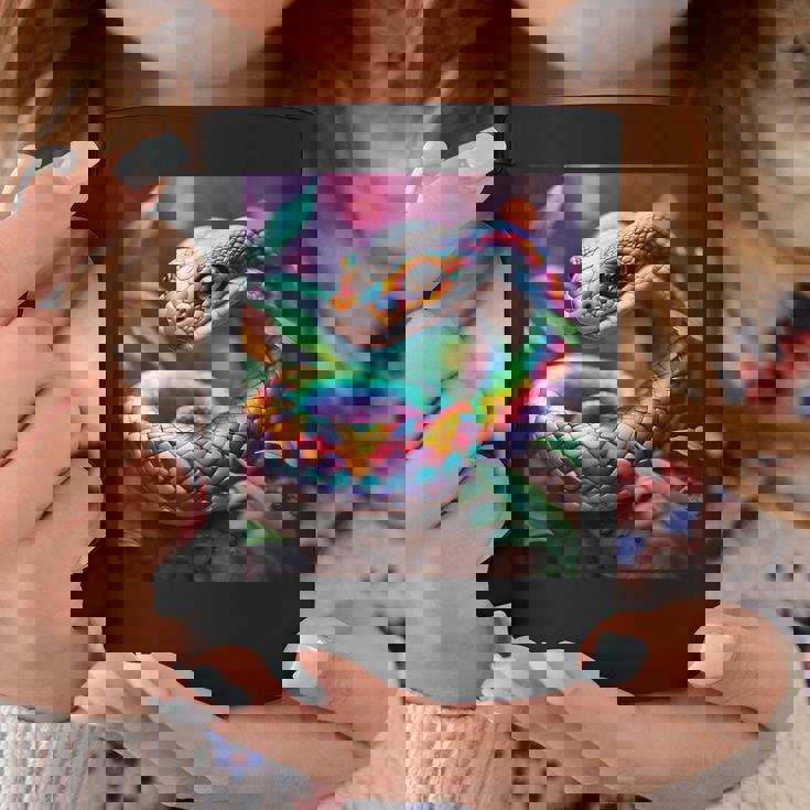 ファンタジー かわいい 鮮やかな蛇の葉 コーヒーマグ 面白い贈り物